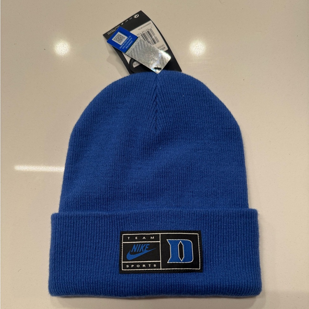 NWT DUKE Nike Unisex Royal Blue Knit Beanie